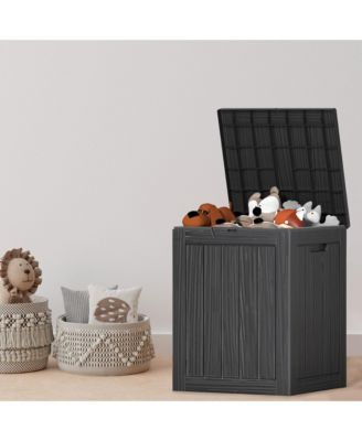 28 Gallon Waterproof Outdoor Resin Storage Patio Boxes