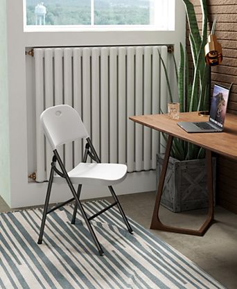 Portable Folding Chair Set with Durable Steel Frame 4 Pack