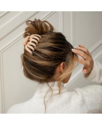 Extra Large Matte Claw Clip - Nude