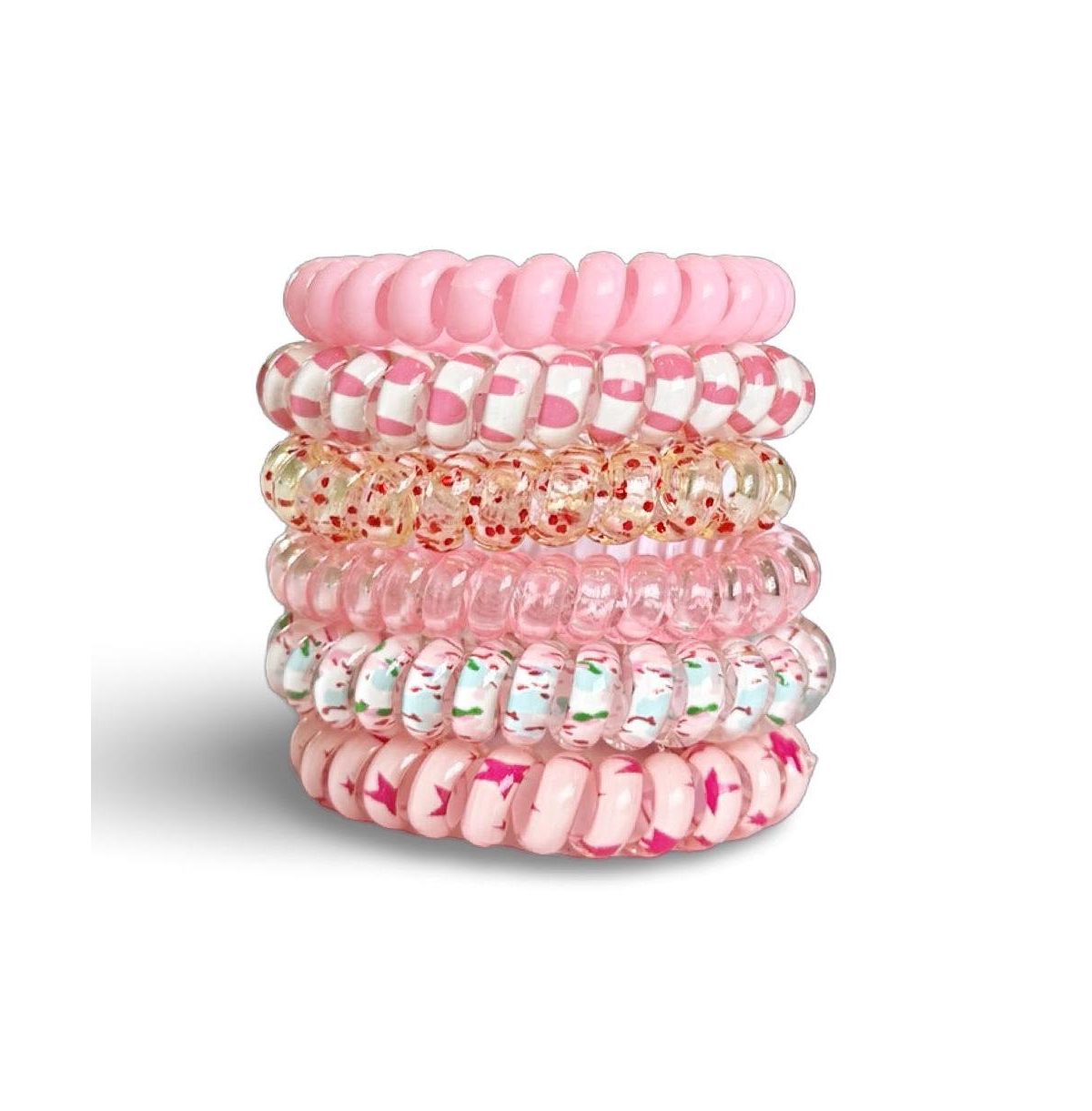 Hair Tie Set - Pink Party - Pink