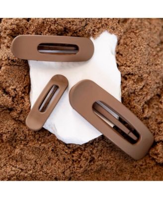 Mixed Size Flat Lay Clip Set - Camel