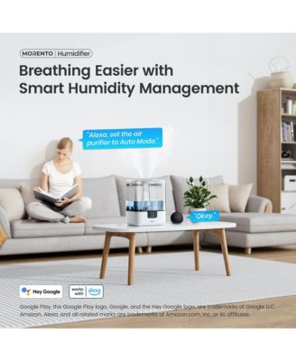 CHIVALZ MORENTO Smart Humidifier for Bedroom Large Room Home, 6L Cool Mist Humidifiers with Essential Oil Diffuser, App and Voice Control