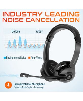 KB200 Ergonomic Wireless Keyboard & S12 Vertical Mouse , 1080p USB Webcam with Adjustable Mounting Clip, Bluetooth Headset with USB Dongle, Compatible with Laptop/PC/Tablets/Smartphone - Black