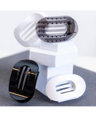  Large Oval Clip Set of 2 - Grey + White