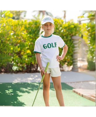 Toddler Unisex Green Golf Crewneck T-Shirt