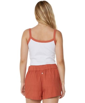 Juniors' Sand Bar Sleeveless Crop Top