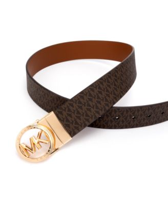Micheal Kors Women's Embossed Logo Reversible Belt