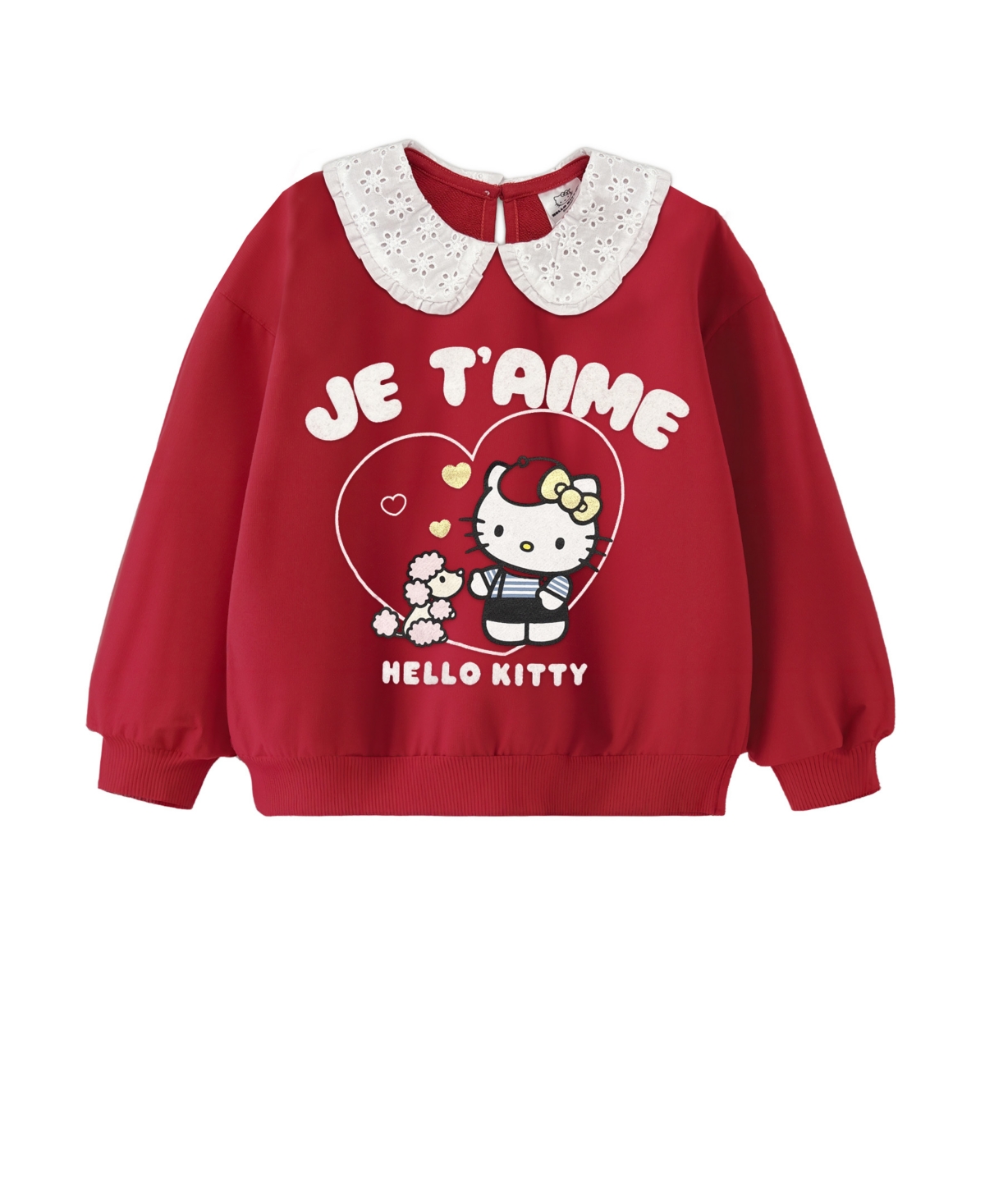Hello Kitty Toddler And Little Girls 2-piece Top And Denim Skirt Set In Red