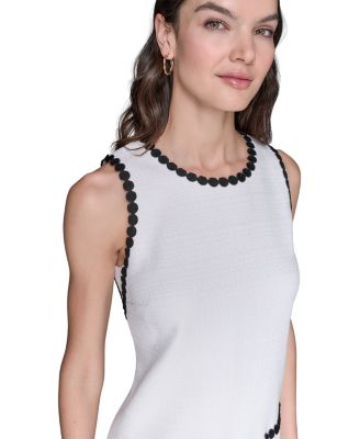 Women's Sleeveless Tweed Shift Dress