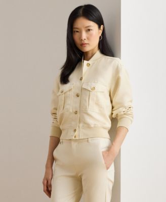 Lauren Ralph Lauren - Women's Linen-Blend Bomber Jacket