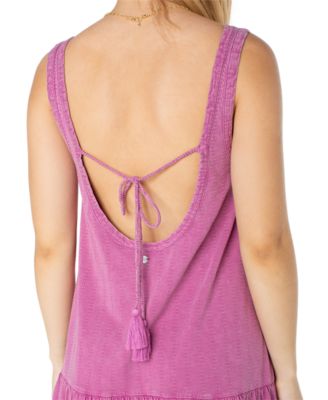 Juniors' Still Salty Sleeveless Cotton Shift Dress