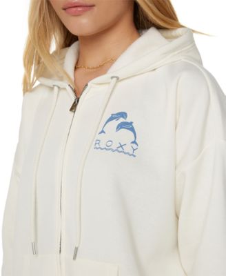 Juniors' Evening Lineup Zip-Front Hooded Sweatshirt