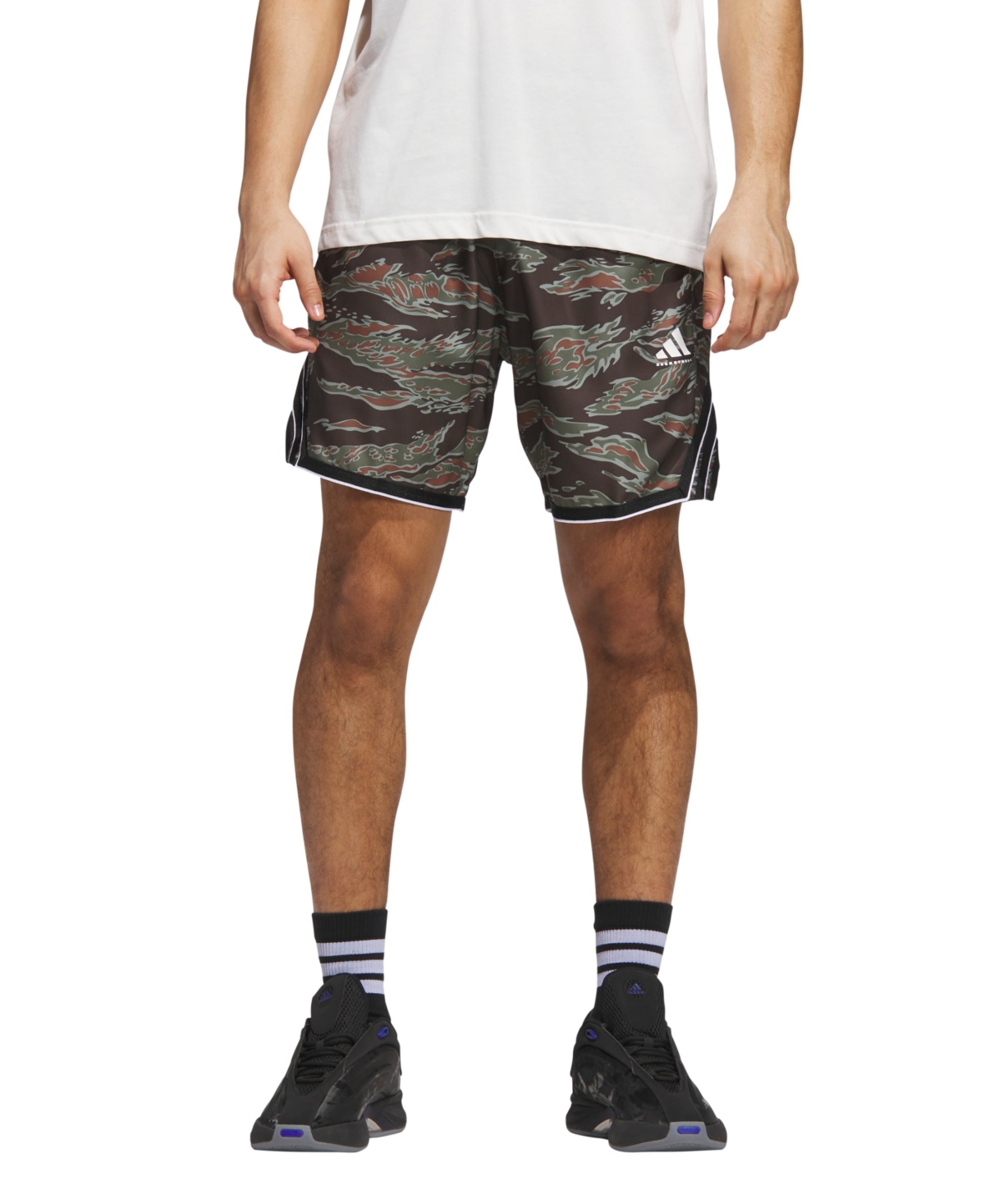 Men's Crazy Lite Allover Printed Basketball Shorts - Olive strloved brown