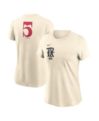 Nike - Women's Cream Texas Rangers City Connect Fuse Name Number T-Shirt