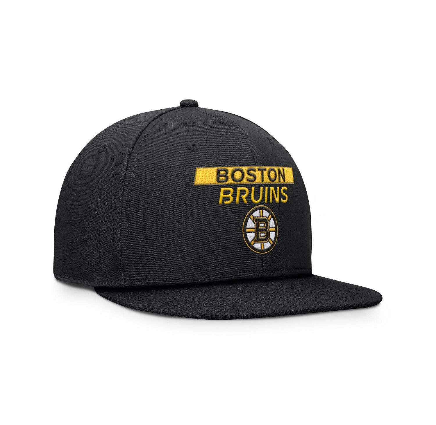 Men's Black Boston Bruins Authentic Pro Prime Snapback Hat