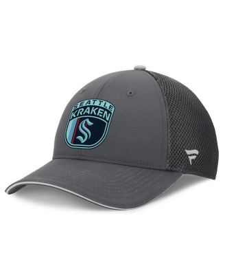 Men's Gray Seattle Kraken Authentic Pro Home Ice Trucker Adjustable Hat