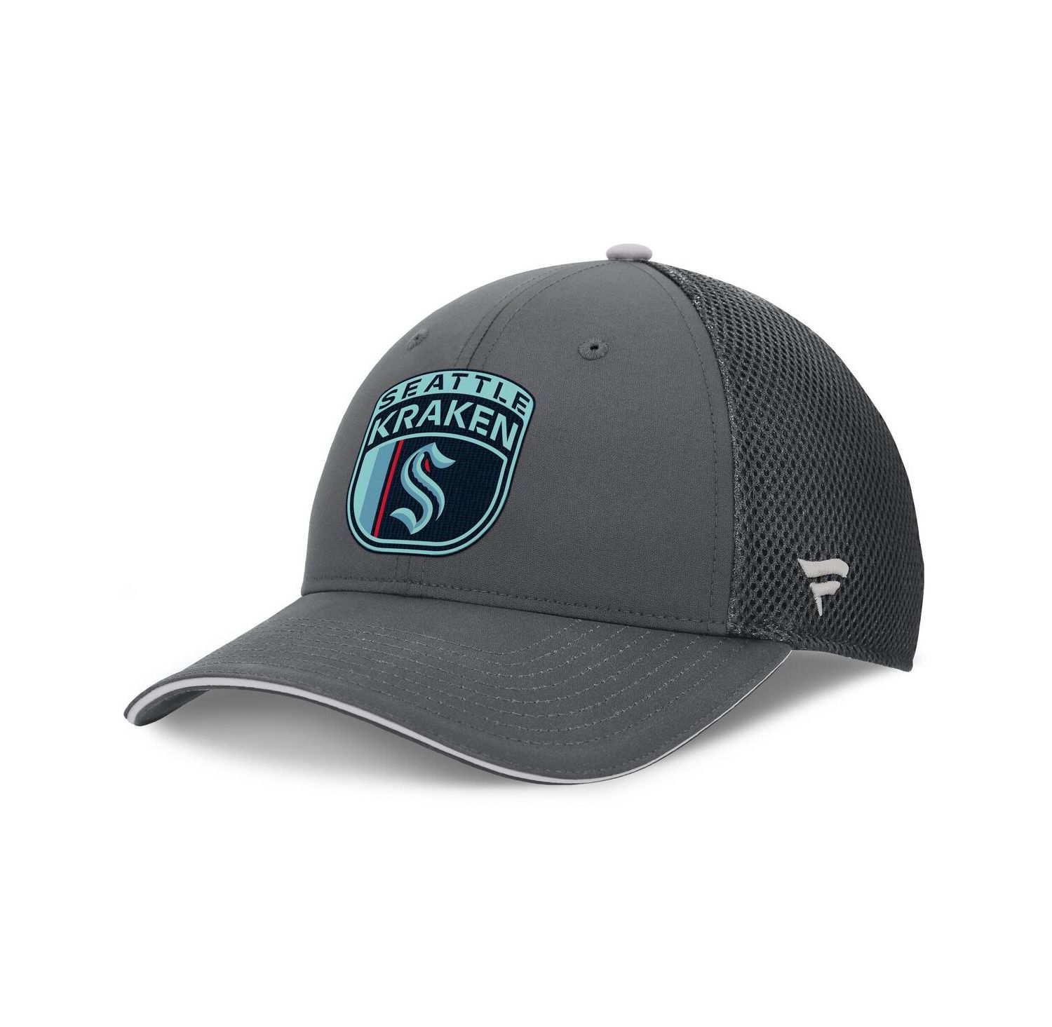 Men's Gray Seattle Kraken Authentic Pro Home Ice Trucker Adjustable Hat