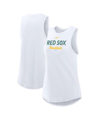 Nike - Women's White Boston Red Sox 2025 City Connect Tricode High Neck Tank Top