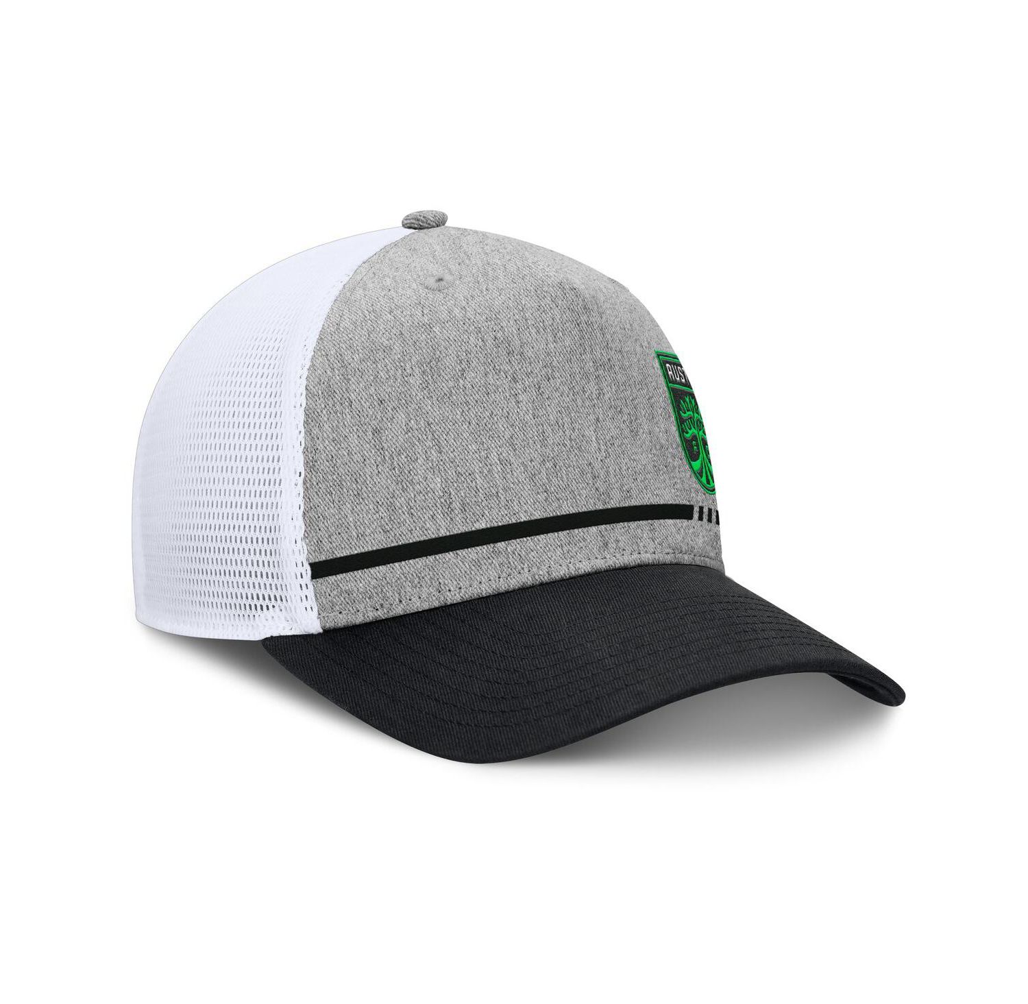 Men's Heather Gray Austin FC Low Block Trucker Adjustable Hat