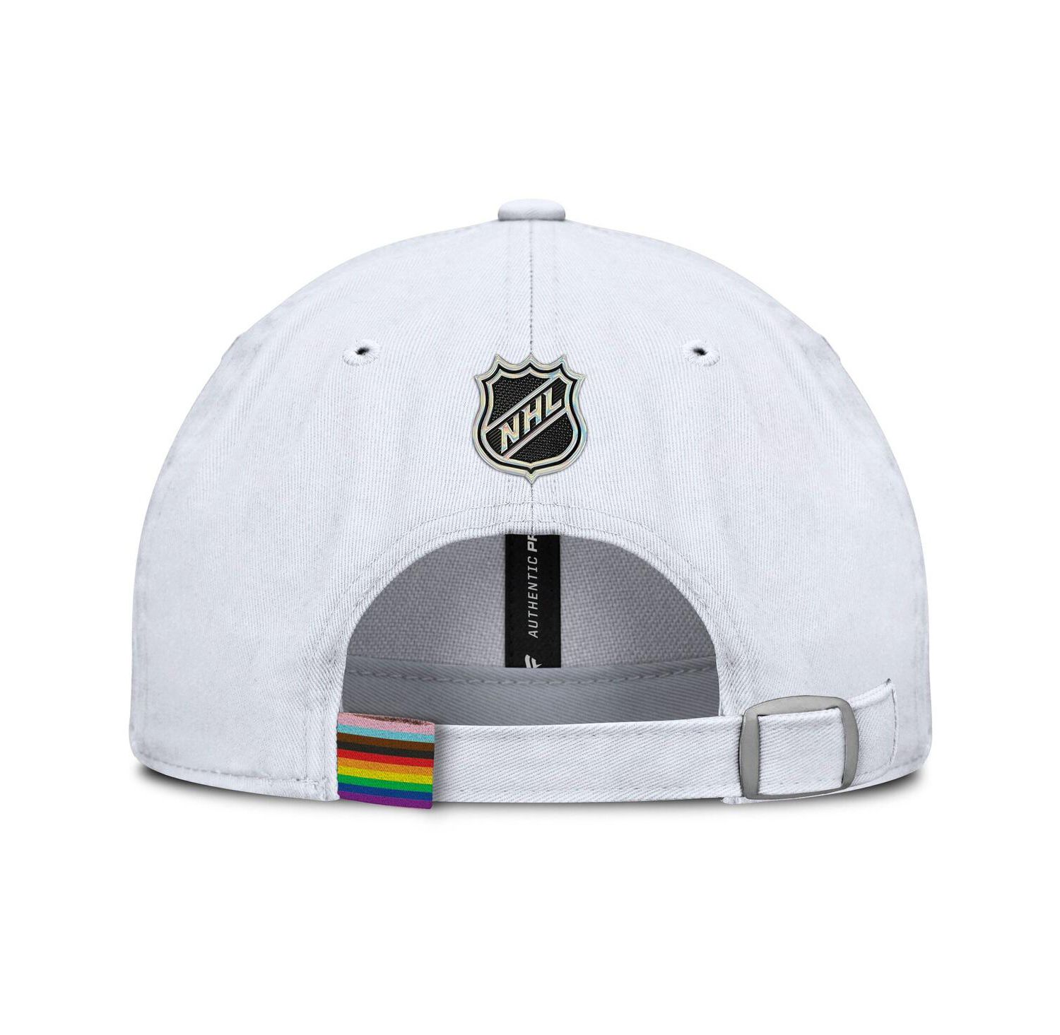 Men's White Los Angeles Kings PRIDE Adjustable Hat