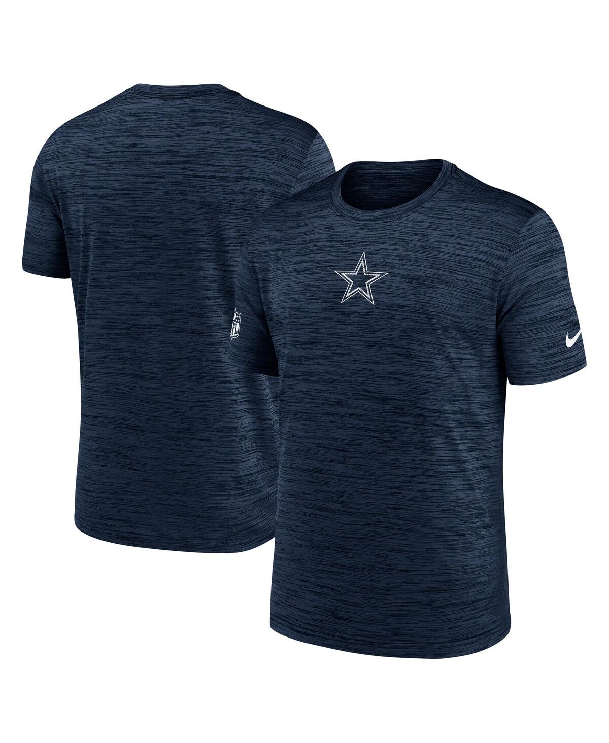 Nike Men's Navy Dallas Cowboys Big Tall Sideline Velocity Performance T-Shirt - Navy