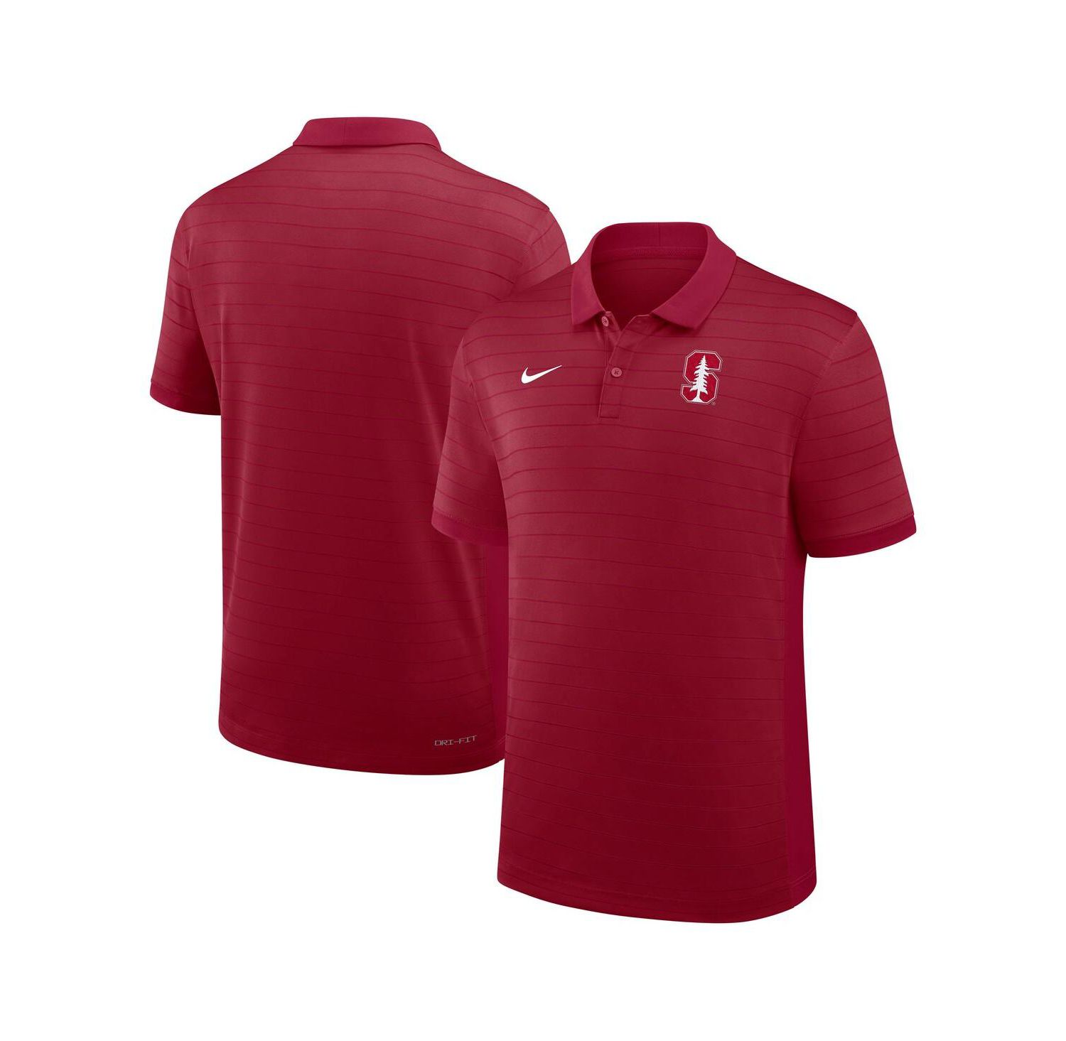 Men's Cardinal Stanford Cardinal 2025 Early Season Coaches Sideline Victory Stripe Performance Polo Shirt