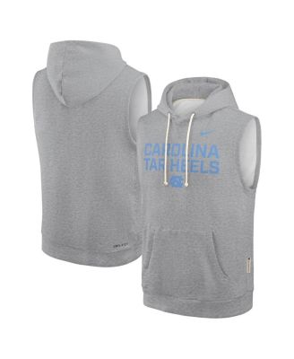 Jordan - Men's Heather Gray North Carolina Tar Heels 2025 Sideline Performance Sleeveless Pullover Hoodie