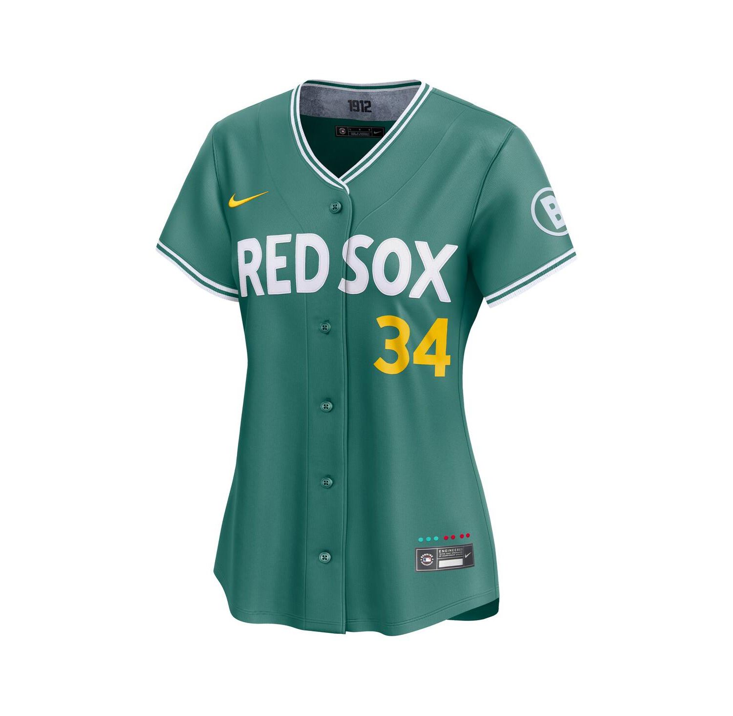Women's David Ortiz Green Boston Red Sox 2025 City Connect Limited Retired Player Jersey