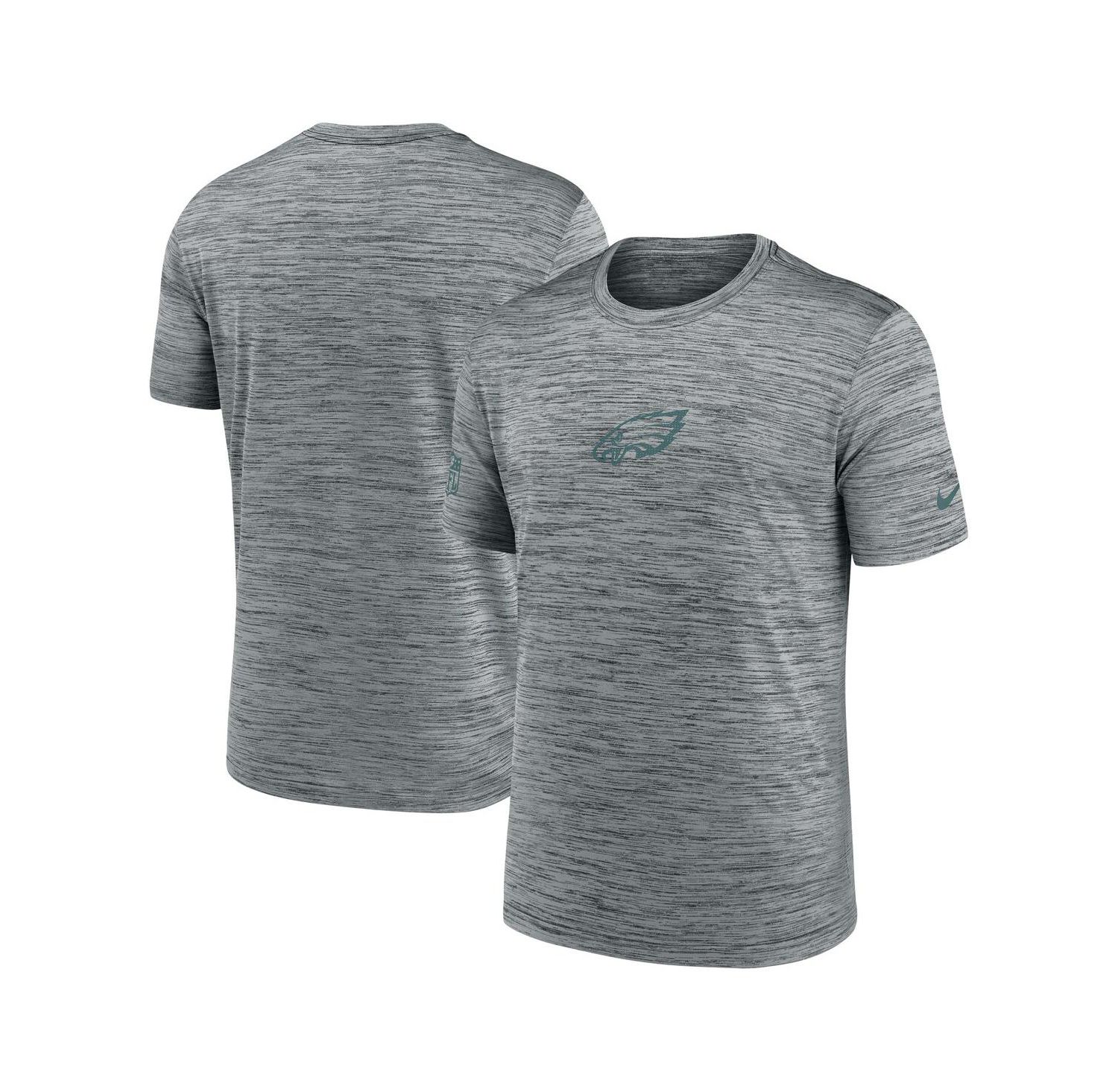 Men's Gray Philadelphia Eagles Sideline Velocity Performance T-Shirt