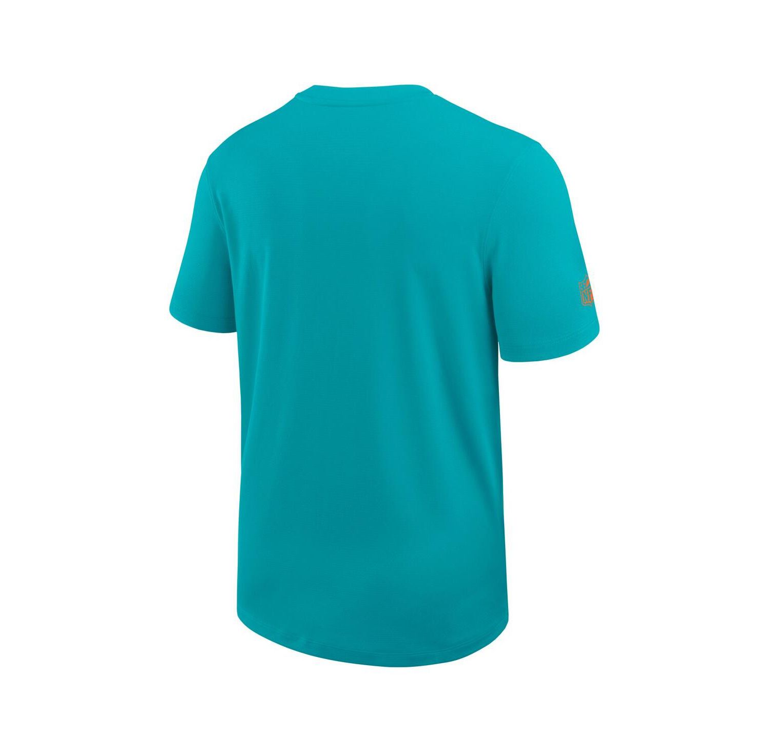 Men's Aqua Miami Dolphins Sideline UV Performance Coach Shirt