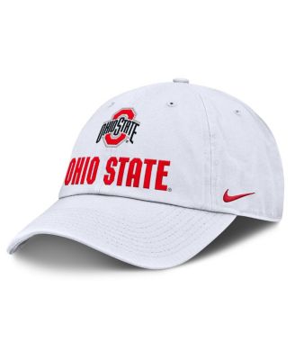 Nike - Men's White Ohio State Buckeyes 2025 Sideline Club Adjustable Hat