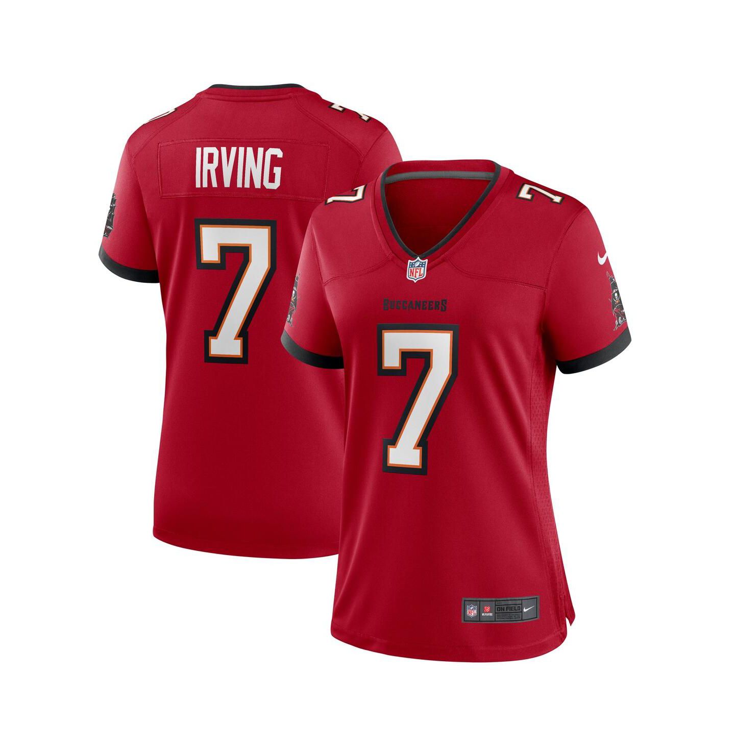 Женский топ Nike Bucky Irving Red Tampa Bay Buccaneers Game Jersey — фото 1