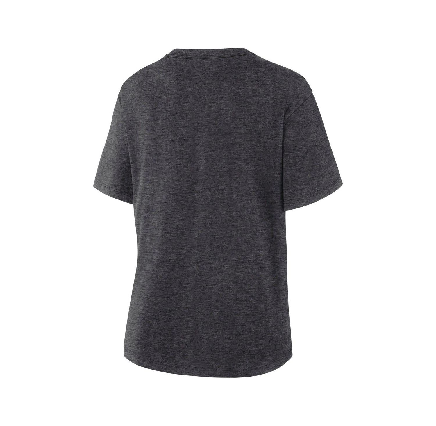 Women's Heather Charcoal Utah Mammoth Primary Logo Legacy T-Shirt