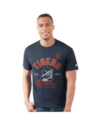 Starter - Men's Navy Detroit Tigers Prime Time Batter T-Shirt