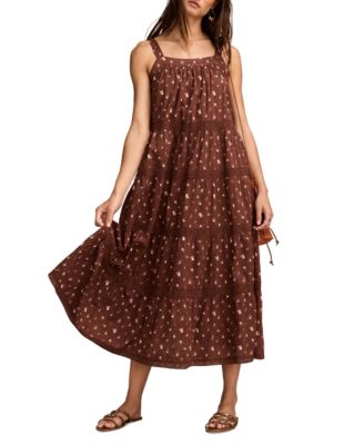 Women's Cotton Market Day Floral Tiered Dress