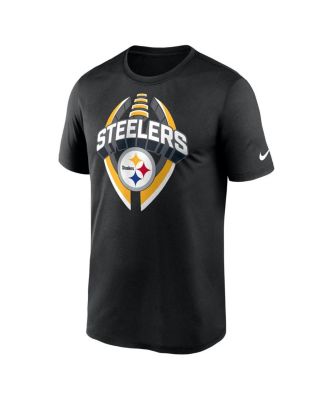 Men's Black Pittsburgh Steelers Big Tall Primetime Legend Icon Performance T-Shirt