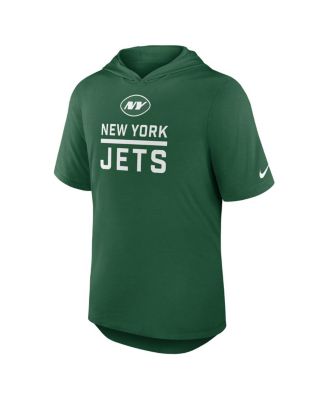Men's Green New York Jets Lockup Tri-Blend Hoodie T-Shirt