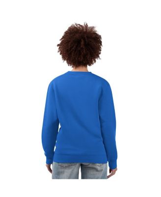 Women's Royal Los Angeles Dodgers Team Logo Fleece Pullover Sweatshirt