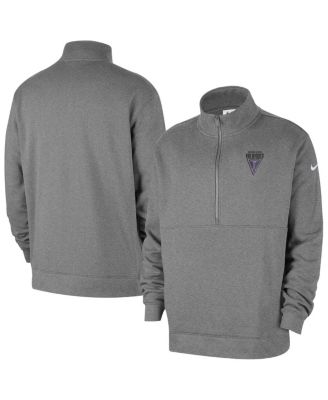 Nike - Men's&nbsp;Heather Gray Golden State Valkyries React Club Half-Zip Pullover Hoodie
