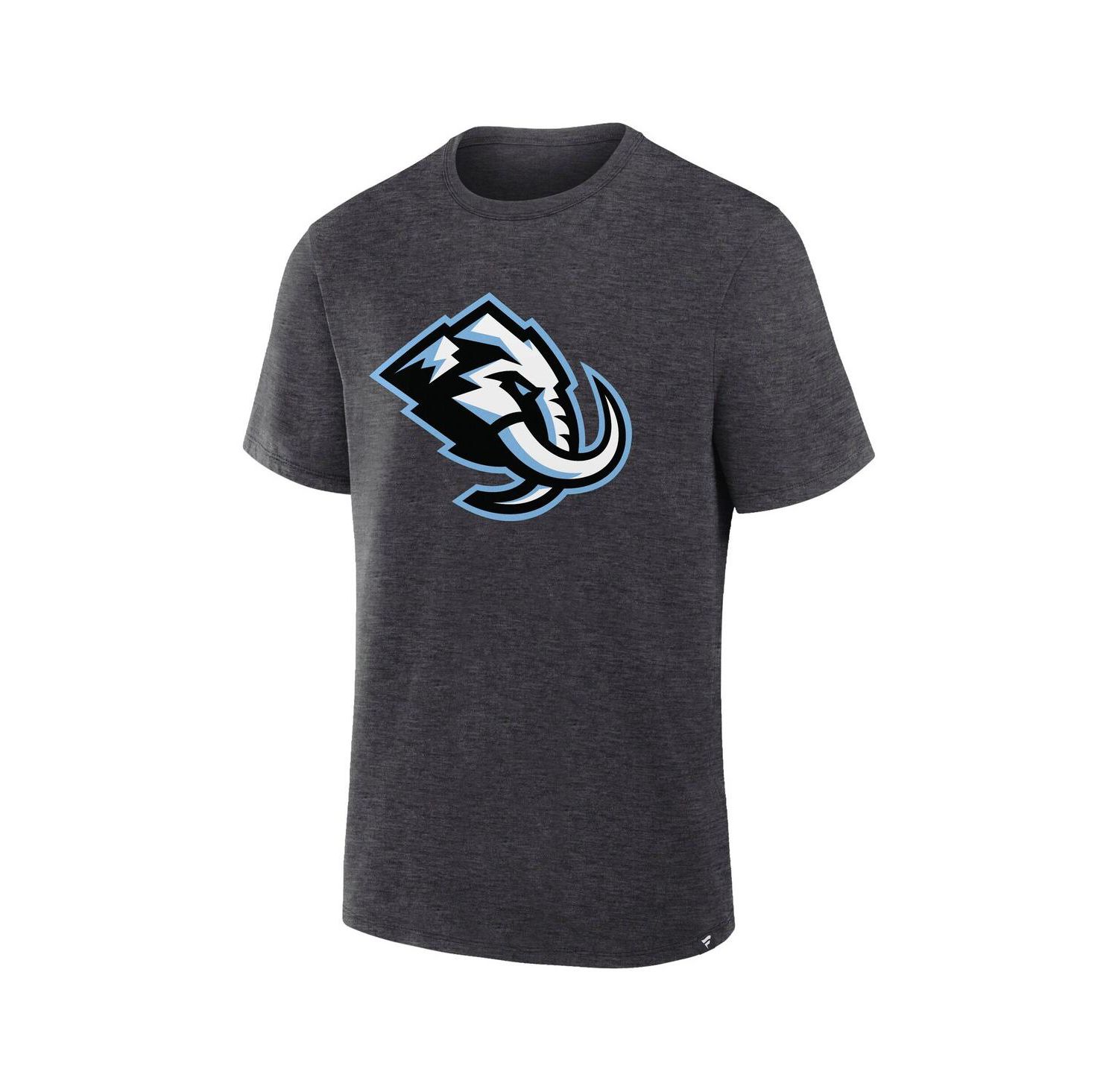 Men's Heather Charcoal Utah Mammoth Primary Logo Legacy T-Shirt