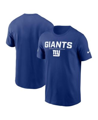 Nike - Men's Royal New York Giants Sideline Performance T-Shirt