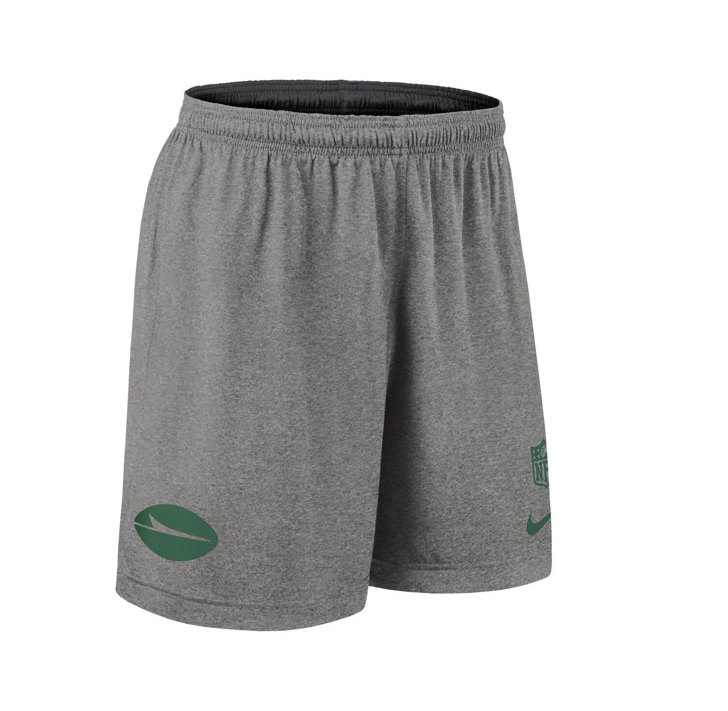 Men's Black New York Jets Sideline Reversible Performance Shorts