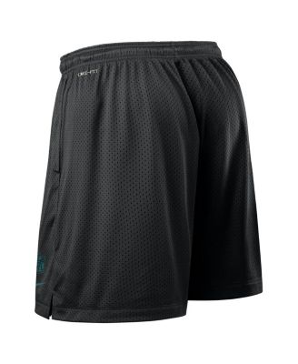 Men's Black Philadelphia Eagles Sideline Reversible Performance Shorts
