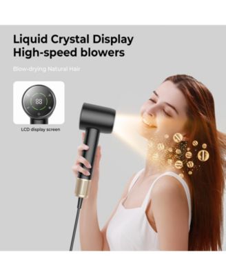 High-Speed Low Noise Hair Dryer with 200 Million Negative Ions & Fast-Drying 110,000 RPM Brushless Motor