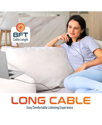 10E USB A Wired Computer Headset with Microphone, 8ft Cord (DWH10E)