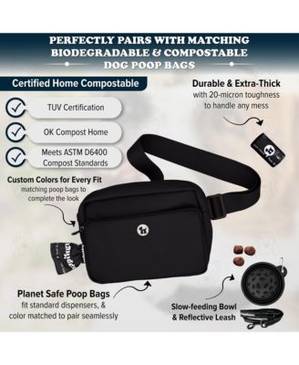 Walk Star Kit: 3-in-1 Dog Walk Bag & Bowl plus Matching 90 Refill Dog Poop Bags
