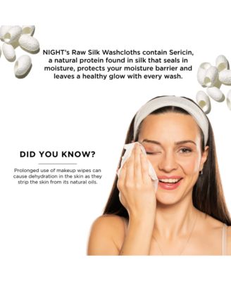 Raw Silk Skincare Washcloths, Exfoliating, Multi-Pack