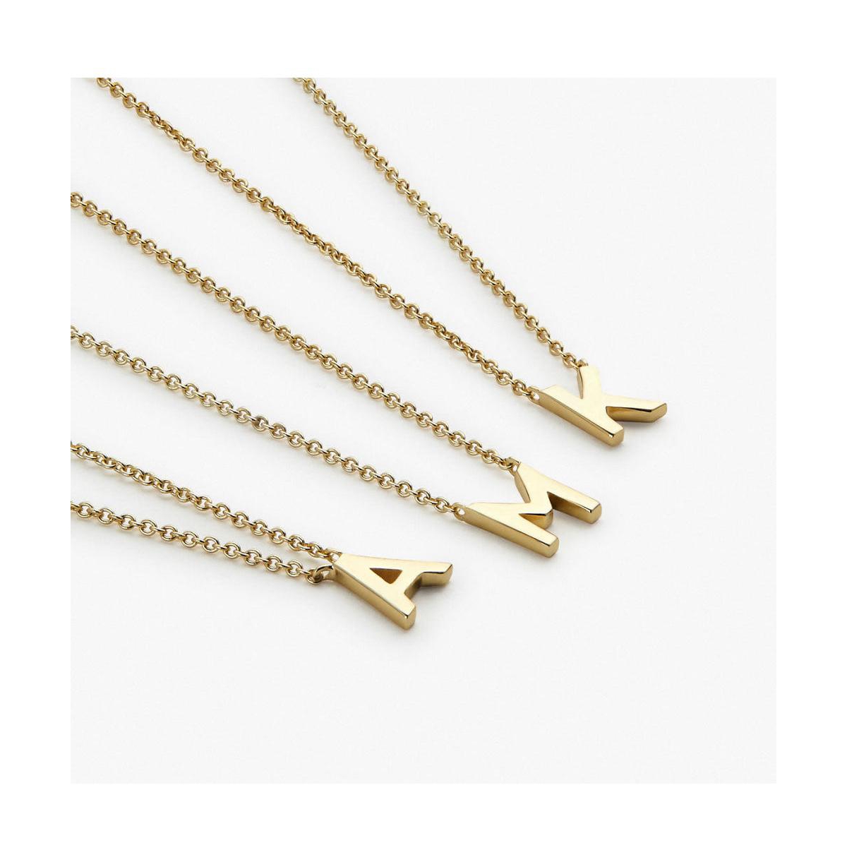 Gold Initial Necklace - Letter A Necklace - Gold initial - letter a