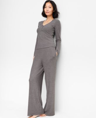 Women's Soft Rib-Knit Pajama Set, XS-3X, Macy's Exclusive