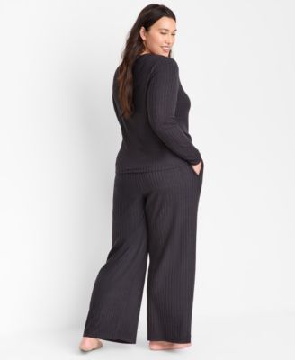 Women's Soft Rib-Knit Pajama Set, XS-3X, Macy's Exclusive